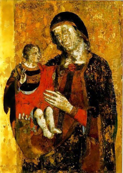 Madonna and Child Oil Painting by Benedictus