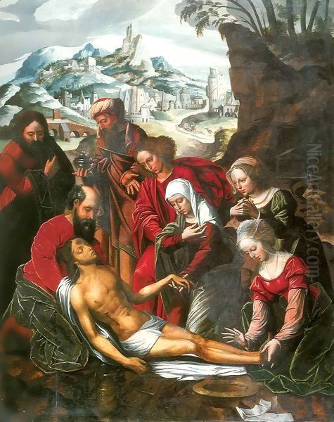 Lamentation of Christ Oil Painting by Ambrosius Benson