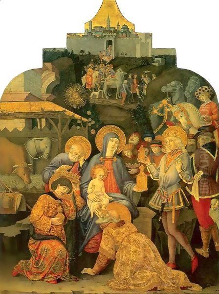 Adoration of the Magi Oil Painting by Benvenuto Di Giovanni Guasta