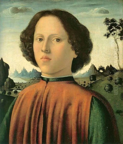 Portrait of a Boy Oil Painting by Biagio di Antonio Tucci