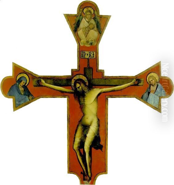 Crucifix Oil Painting by Blaz Jurjev Trogiranin