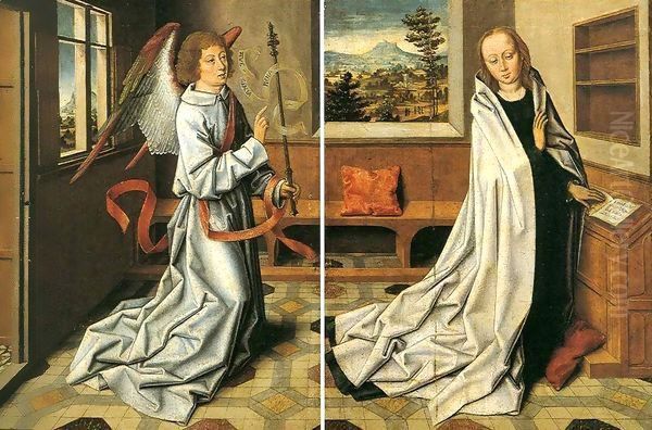 Annunciation of the Virgin Oil Painting by Aelbrecht Bouts