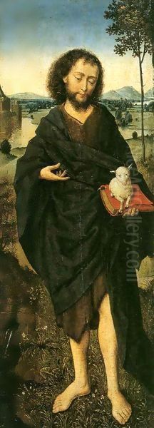 John the Baptist Oil Painting by Aelbrecht Bouts