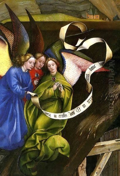 Nativity, detail 2 Oil Painting by Robert Campin