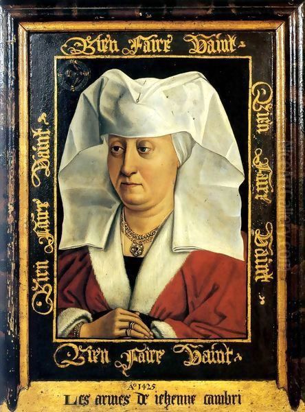 Portrait of Marie de Pacy Oil Painting by Robert Campin