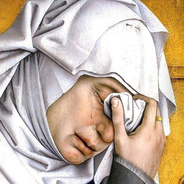 Descent from the Cross, detail Oil Painting by Robert Campin