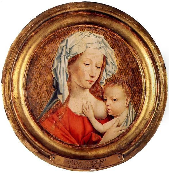 Madonna and Child Oil Painting by Robert Campin