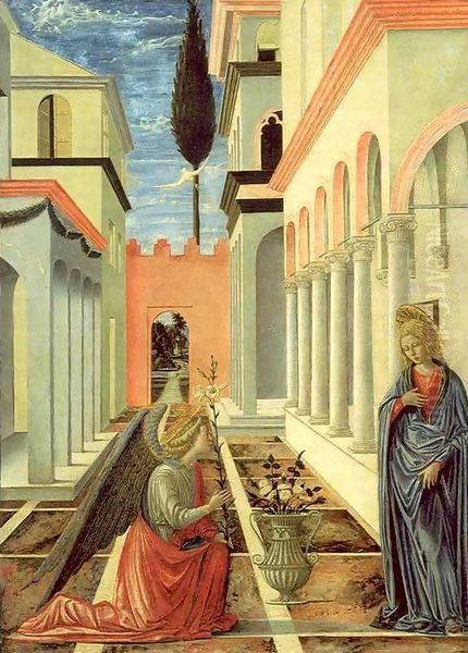 Annunciation Oil Painting by Fra Carnevale