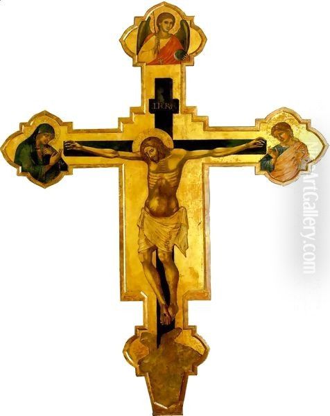 Crucifix Oil Painting by CATARINO