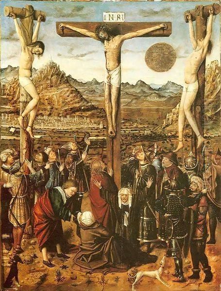 Crucifixion Oil Painting by Niccolo Antonio Colantonio