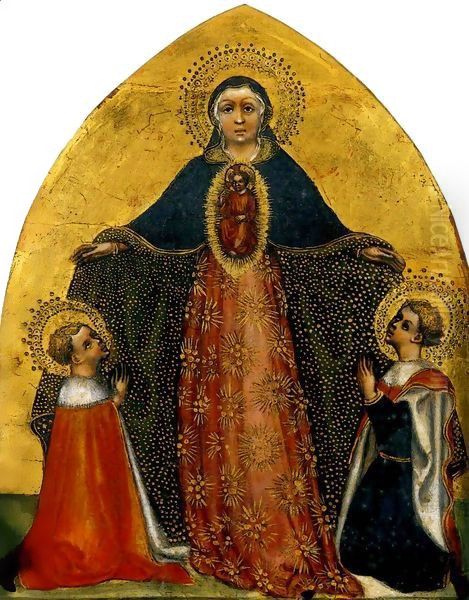 Madonna with Saints Oil Painting by Ercole del Fiore