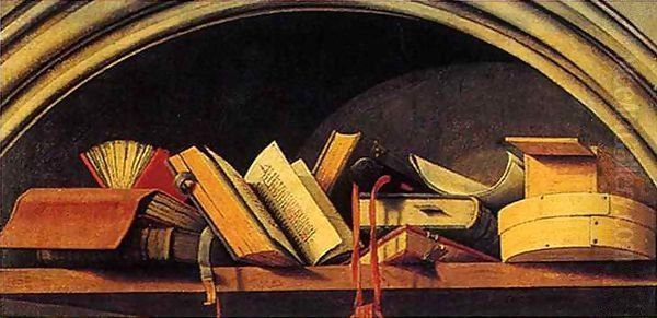 Books, fragment of Isaac Oil Painting by Barthelemy d' Eyck