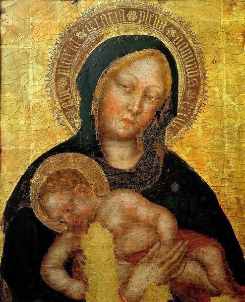 Madonna with Child Oil Painting by Gentile Da Fabriano