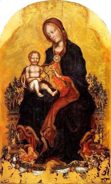 Madonna with Child 2 Oil Painting by Gentile Da Fabriano