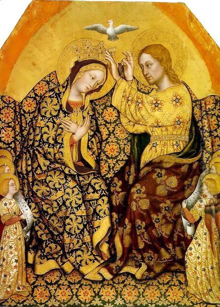 Coronation of the Virgin Oil Painting by Gentile Da Fabriano