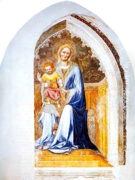 Madonna with Child 3 Oil Painting by Gentile Da Fabriano