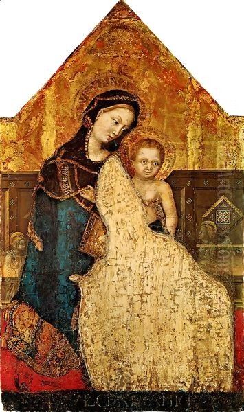 Madonna with Child 5 Oil Painting by Gentile Da Fabriano