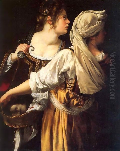 Judith and her Maidservant 2 Oil Painting by Gentile Da Fabriano