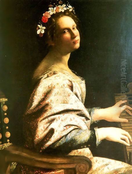 St Cecilia Oil Painting by Gentile Da Fabriano