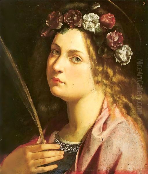 Female Martyr Oil Painting by Gentile Da Fabriano