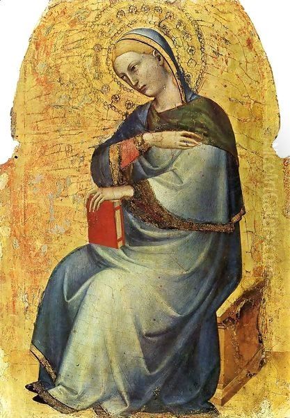 Virgin of the Annunciation Oil Painting by Giovanni Da Milano