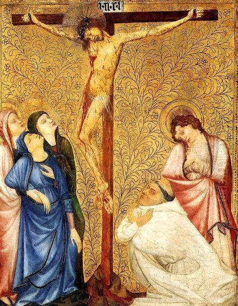 Crucifixion Oil Painting by Jean de Beaumetz