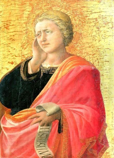 St John the Evangelist Oil Painting by Fra Filippo Lippi