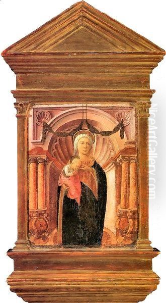 Madonna and Child 2 Oil Painting by Fra Filippo Lippi