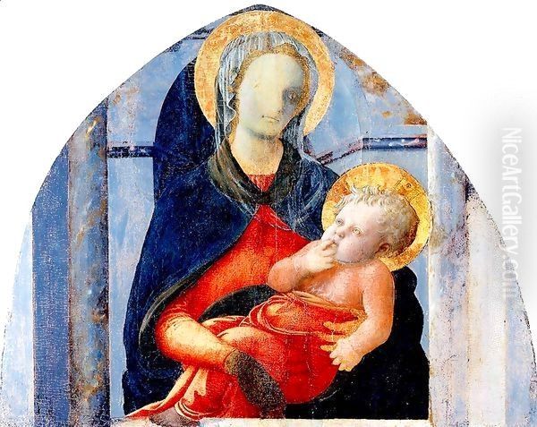 Madonna and Child 3 Oil Painting by Fra Filippo Lippi