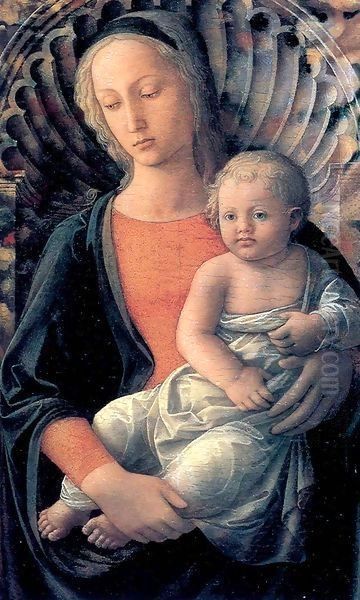 Madonna and Child 4 Oil Painting by Fra Filippo Lippi