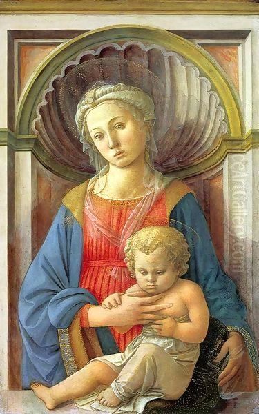 Madonna and Child 5 Oil Painting by Fra Filippo Lippi