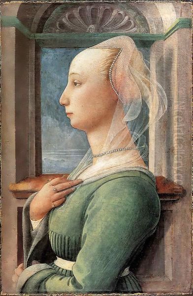 Portrait of a Woman Oil Painting by Fra Filippo Lippi