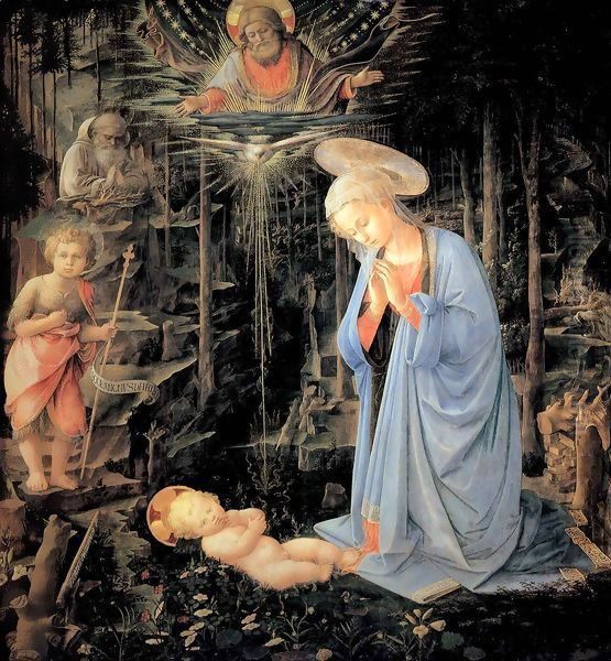 Adoration of the Child Oil Painting by Fra Filippo Lippi