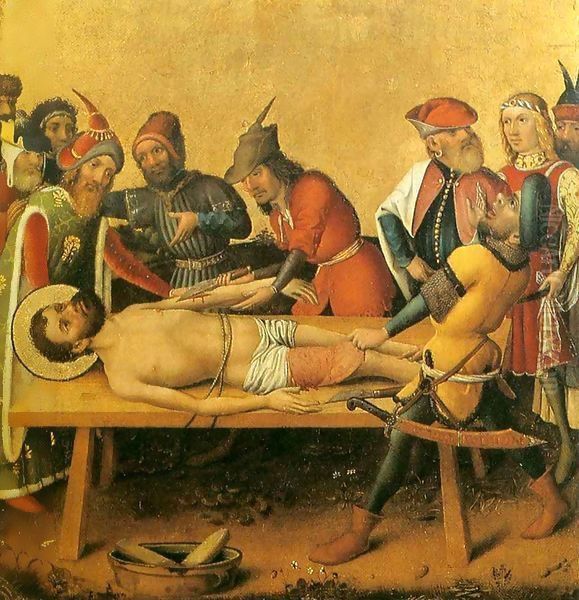 Martyrdom of St Bartholomew Oil Painting by Stefan Lochner