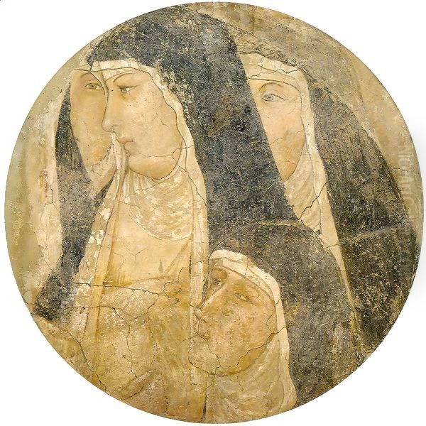 Group of Poor Clares Oil Painting by Ambrogio Lorenzetti