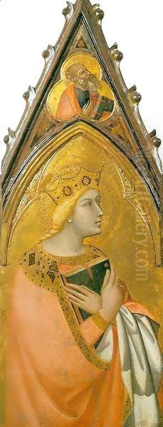 Saint Catherine Oil Painting by Ambrogio Lorenzetti