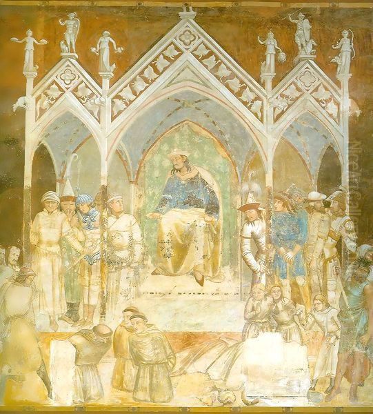 Martyrdom of the Franciscans Oil Painting by Ambrogio Lorenzetti