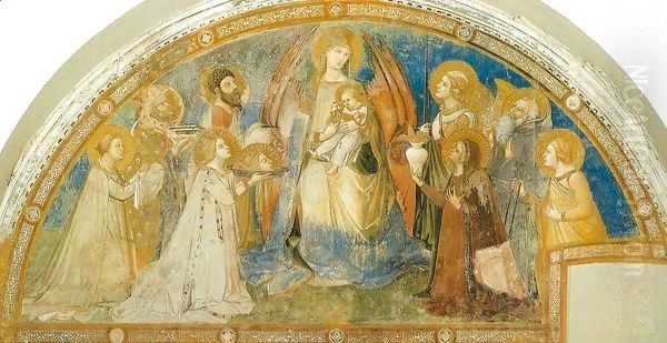 Maesta Oil Painting by Ambrogio Lorenzetti