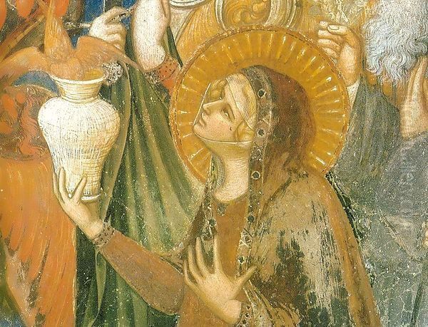 Maesta, Mary Magdalene Oil Painting by Ambrogio Lorenzetti