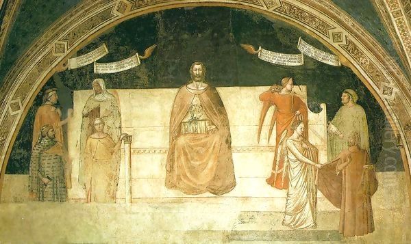 Good Judge Brutus Oil Painting by Ambrogio Lorenzetti