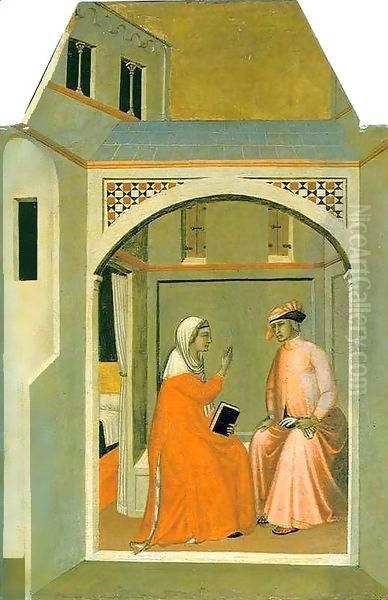 Humilitas and Ugolotto Oil Painting by Pietro Lorenzetti