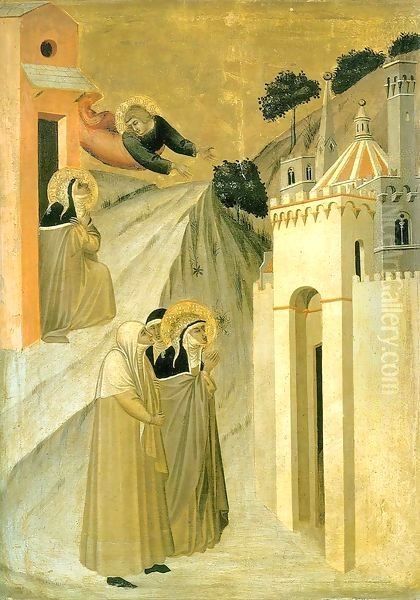 Humilitas Reaches Florence Oil Painting by Pietro Lorenzetti