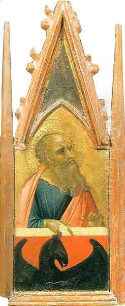 Saint John the Evangelist Oil Painting by Pietro Lorenzetti