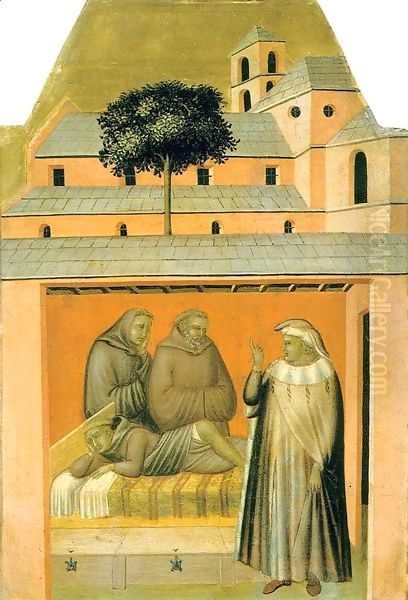 Vallombrosian Monk Oil Painting by Pietro Lorenzetti