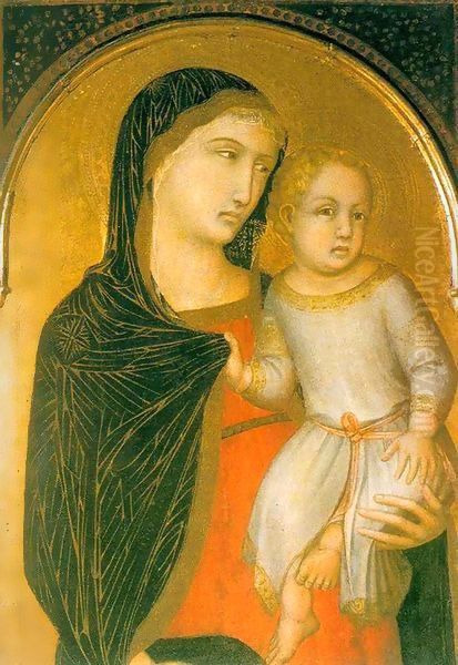 Madonna and Child 3 Oil Painting by Pietro Lorenzetti