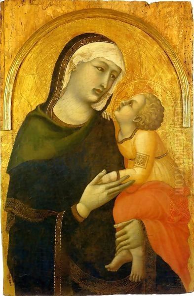 Madonna and Child 5 Oil Painting by Pietro Lorenzetti