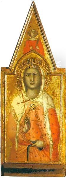 Saint Anne Oil Painting by Pietro Lorenzetti