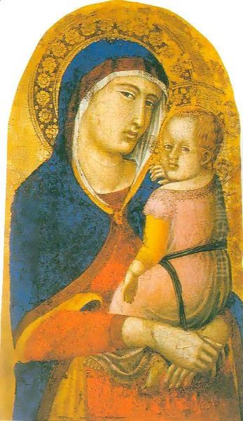 Madonna and Child 6 Oil Painting by Pietro Lorenzetti