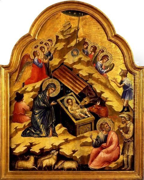 Nativity Oil Painting by Lorenzo Veneziano