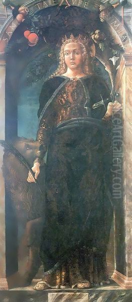 Saint Euphemia Oil Painting by Andrea Mantegna